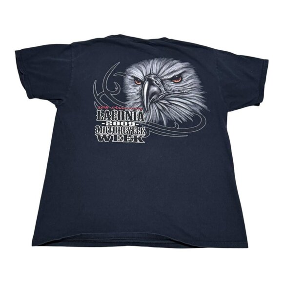 Fruit of the Loom‎ 2009 Laconia Bike Week Eagle Motorcycle Shirt Adult Large - Picture 1 of 6